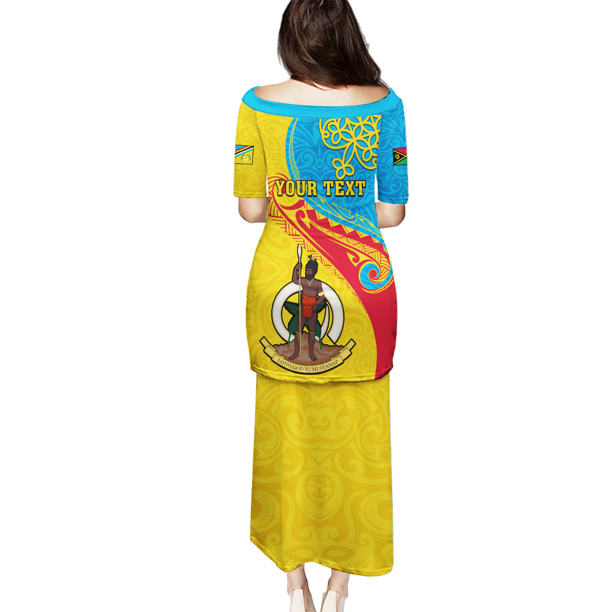 Personalized Torba Day Family Matching Puletasi Dress and Hawaiian Shirt Sand Drawing Vanuatuan Pattern LT05 - Polynesian Pride