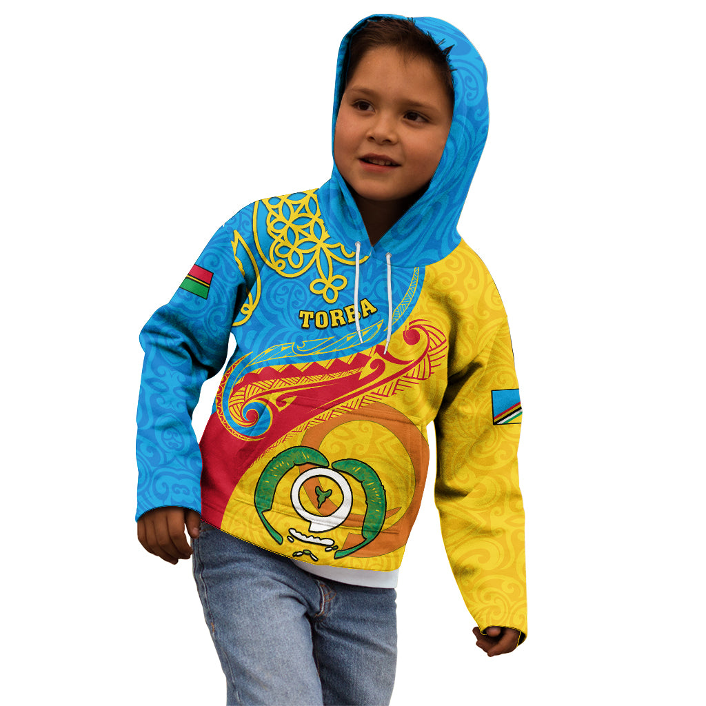 Personalized Torba Day Kid Hoodie Sand Drawing Vanuatuan Pattern LT05 - Polynesian Pride