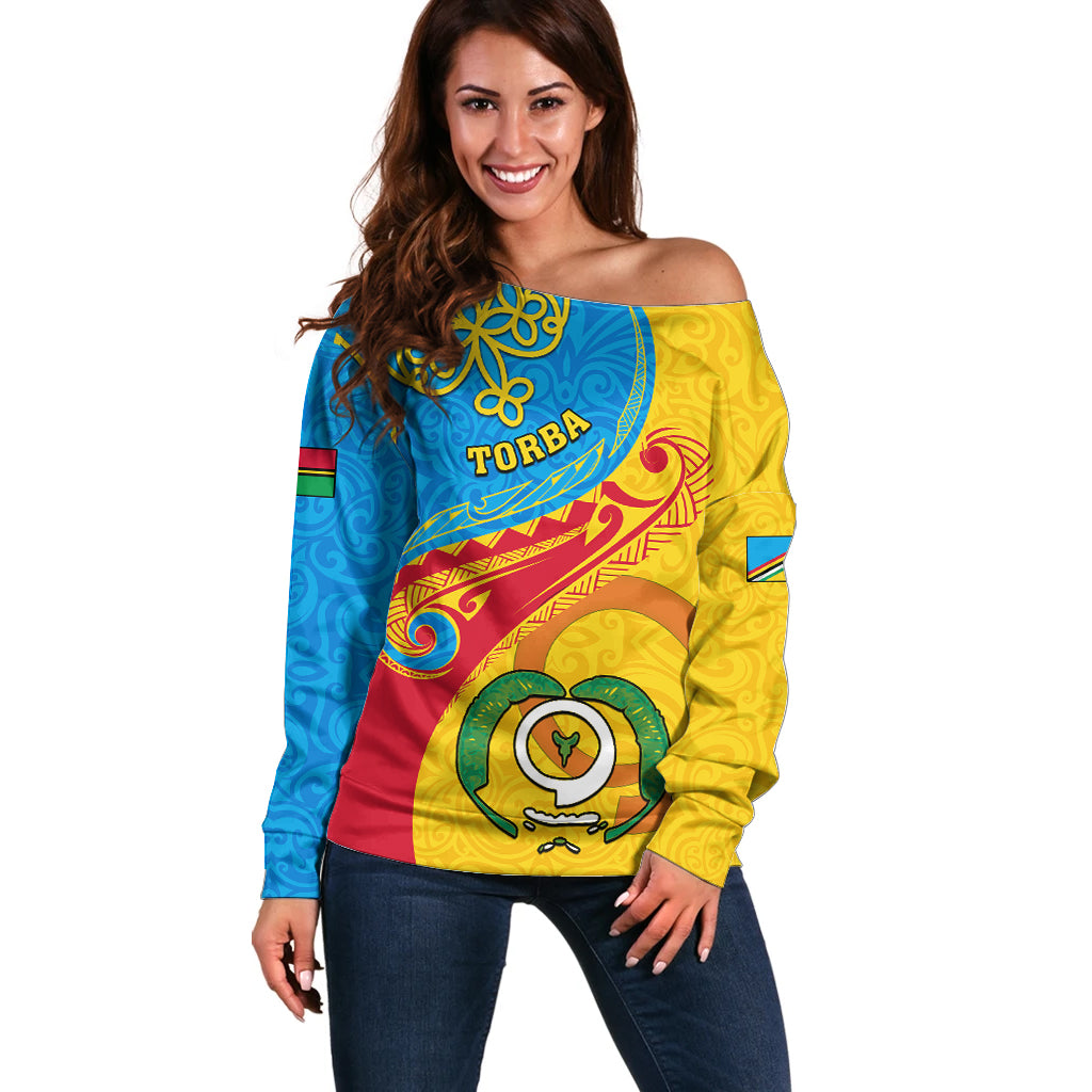 personalized-torba-day-off-shoulder-sweater-sand-drawing-vanuatuan-pattern