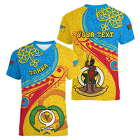 personalized-torba-day-women-v-neck-t-shirt-sand-drawing-vanuatuan-pattern