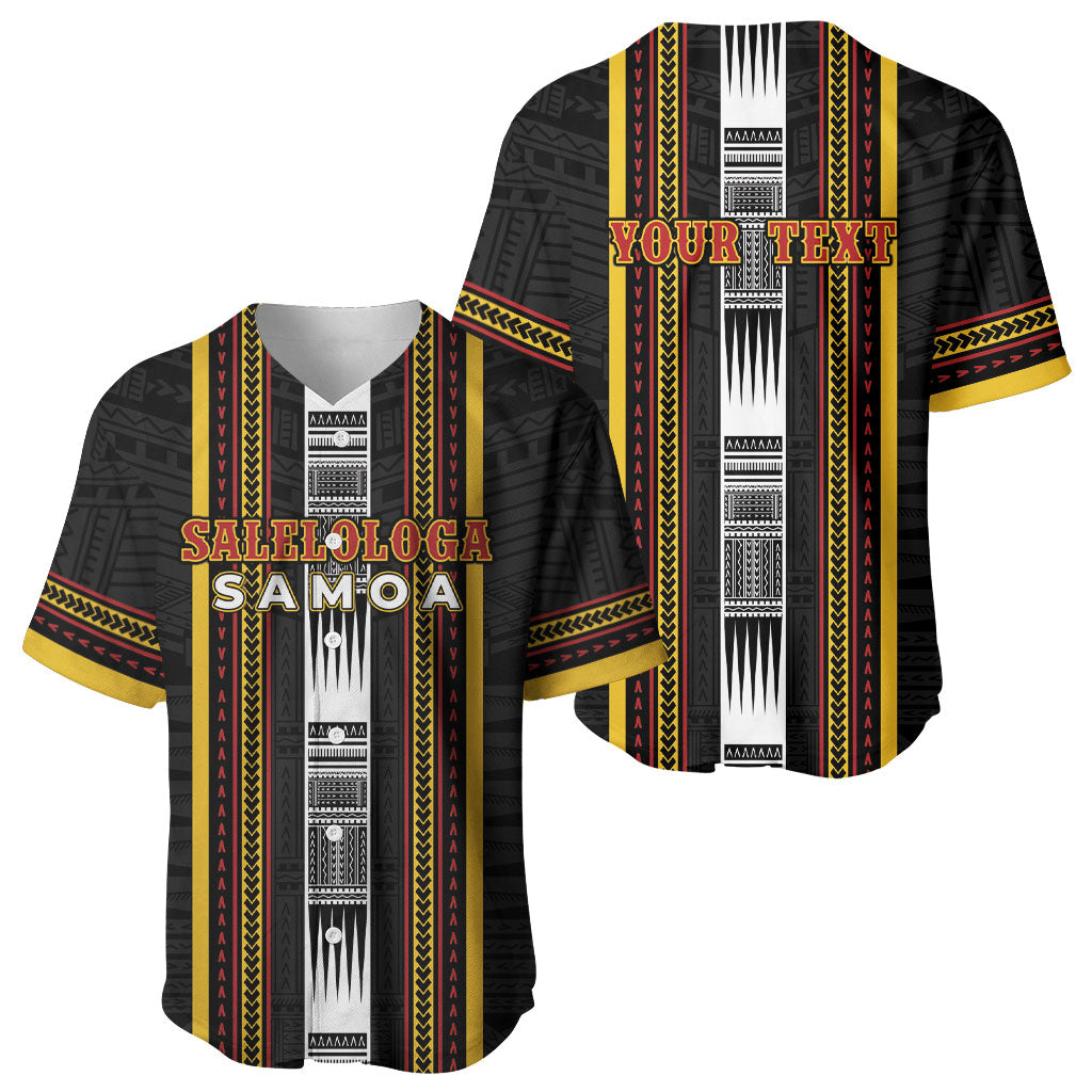 Personalised Salelologa Samoa Baseball Jersey Samoan Tribal Pattern LT05 - Polynesian Pride