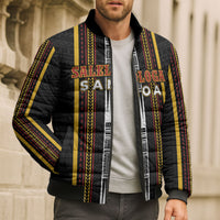 Personalised Salelologa Samoa Bomber Puffer Jacket Samoan Tribal Pattern LT05 - Polynesian Pride