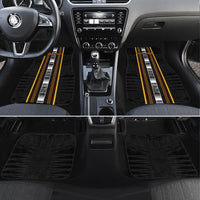 Personalised Salelologa Samoa Car Mats Samoan Tribal Pattern LT05 Set 4pcs Black - Polynesian Pride