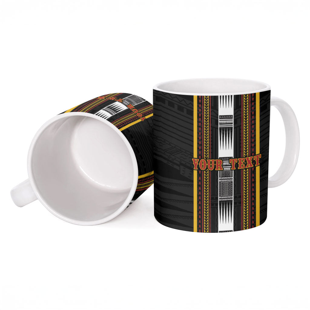 Personalised Salelologa Samoa Ceramic Mug Samoan Tribal Pattern LT05 - Polynesian Pride