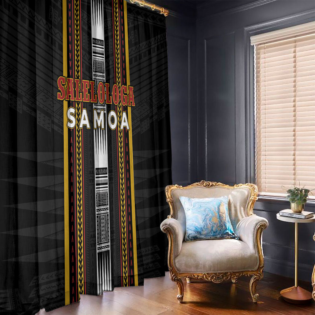 Salelologa Samoa Window Curtain Samoan Tribal Pattern LT05 - Polynesian Pride