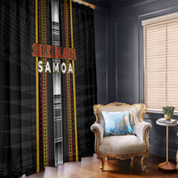 Salelologa Samoa Window Curtain Samoan Tribal Pattern LT05 - Polynesian Pride
