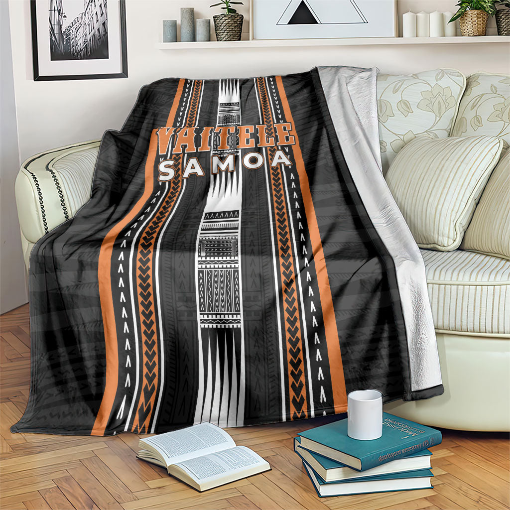 Vaitele Samoa Blanket Samoan Tribal Pattern LT05 Orange - Polynesian Pride