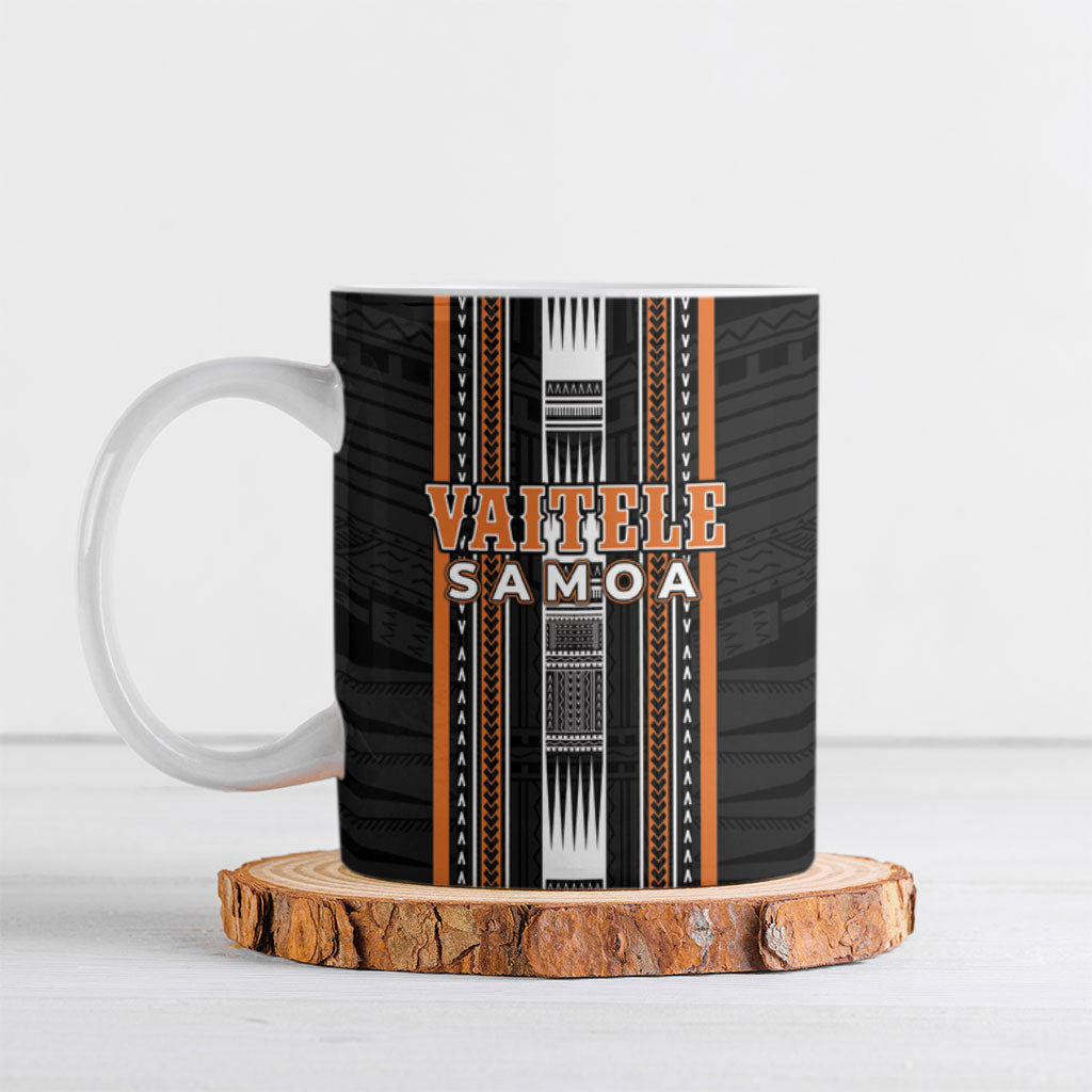 Personalised Vaitele Samoa Ceramic Mug Samoan Tribal Pattern