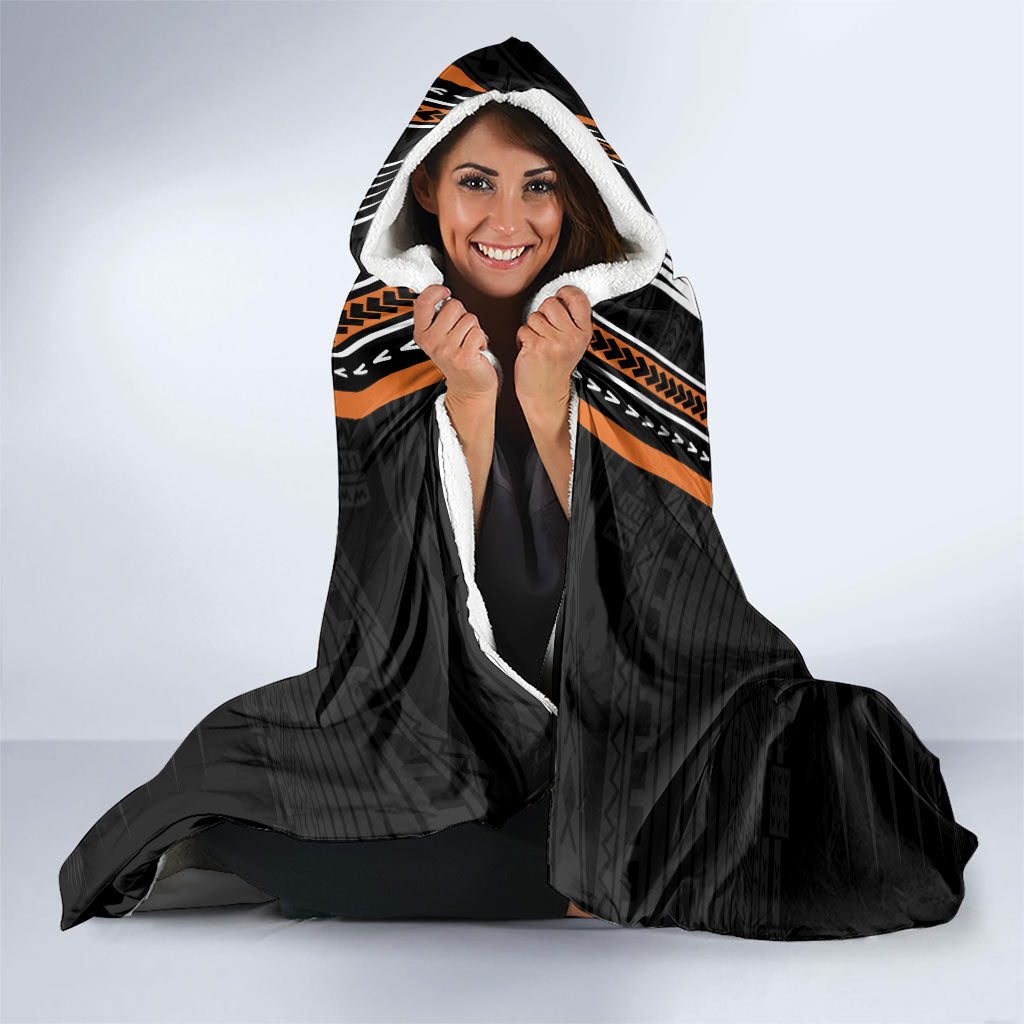 Vaitele Samoa Hooded Blanket Samoan Tribal Pattern LT05 - Polynesian Pride