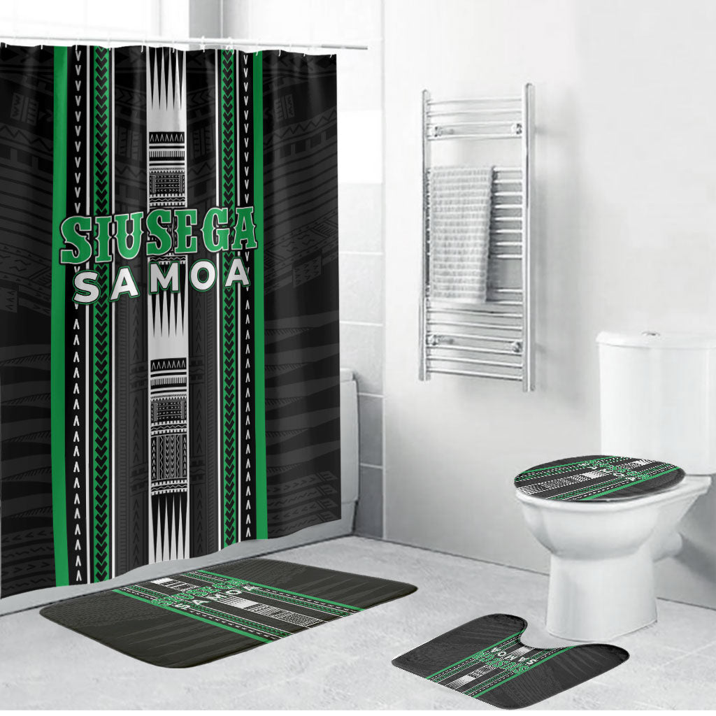 Siusega Samoa Bathroom Set Samoan Tribal Pattern