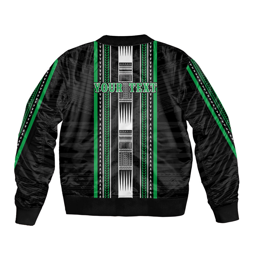 Personalised Siusega Samoa Bomber Jacket Samoan Tribal Pattern LT05 - Polynesian Pride