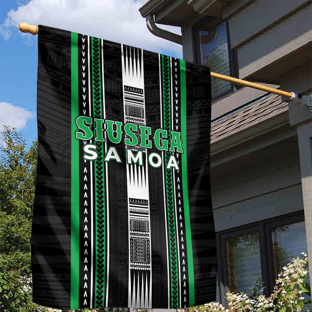 Siusega Samoa Garden Flag Samoan Tribal Pattern LT05 - Polynesian Pride