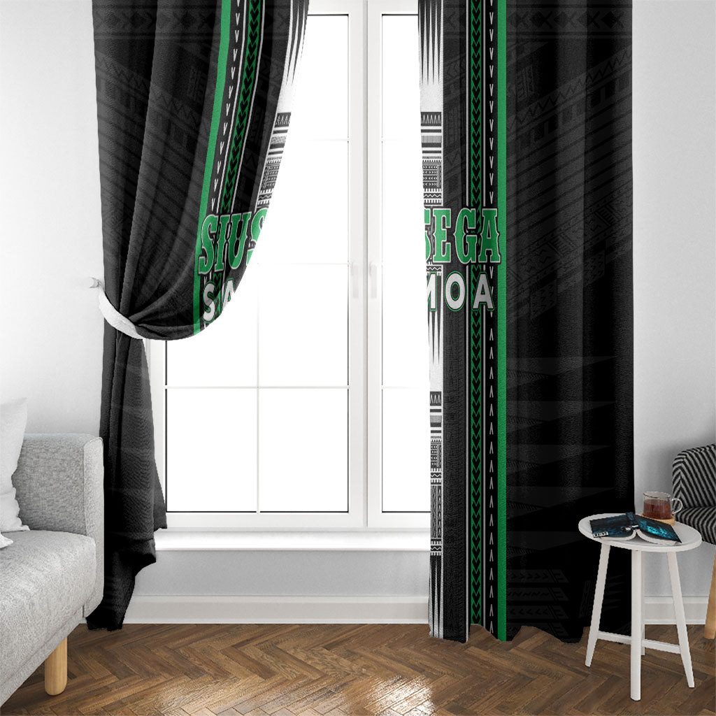 Siusega Samoa Window Curtain Samoan Tribal Pattern LT05 - Polynesian Pride