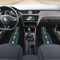 Personalised Faleula Samoa Car Mats Samoan Tribal Pattern LT05 Set 2pcs - Front Blue - Polynesian Pride