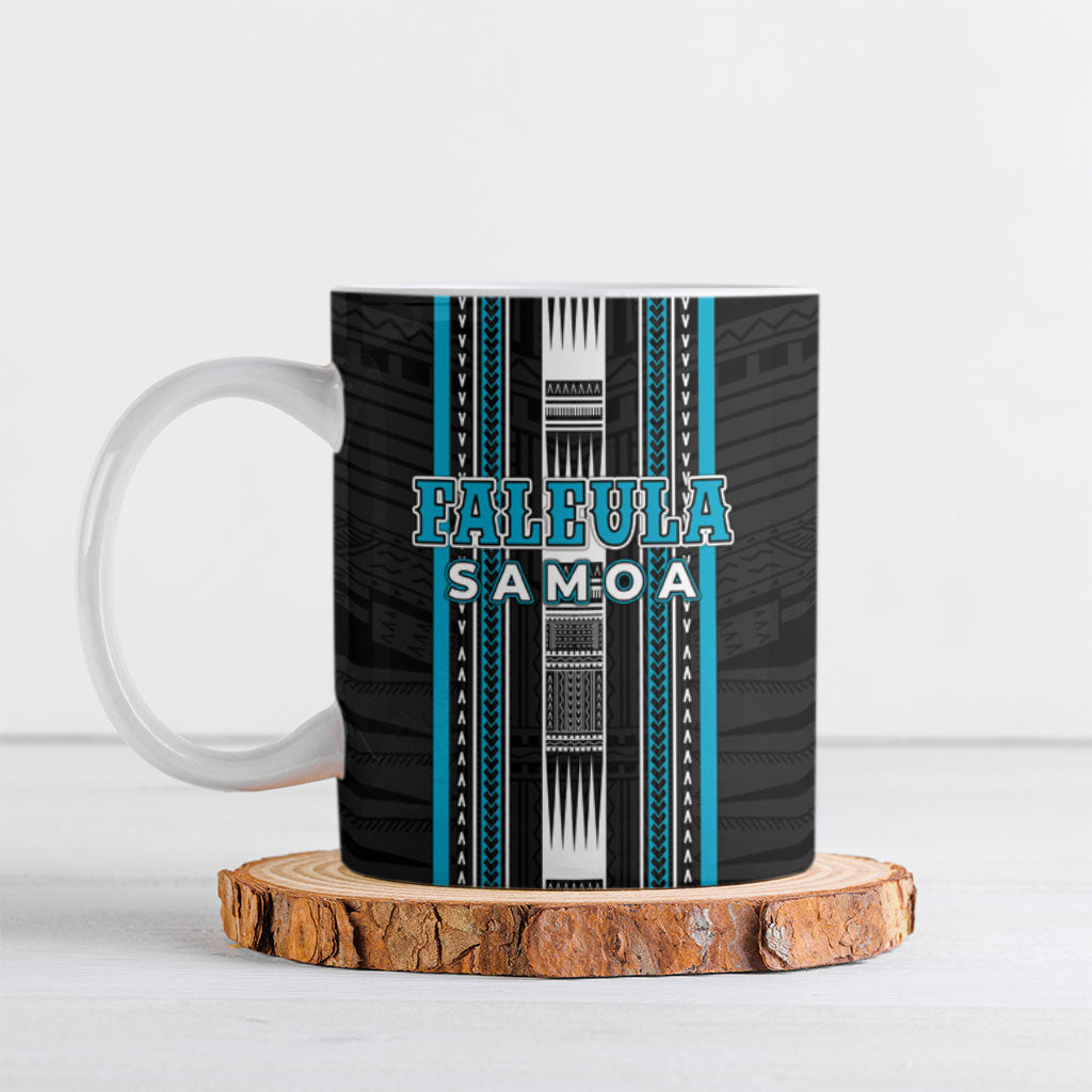 Personalised Faleula Samoa Ceramic Mug Samoan Tribal Pattern