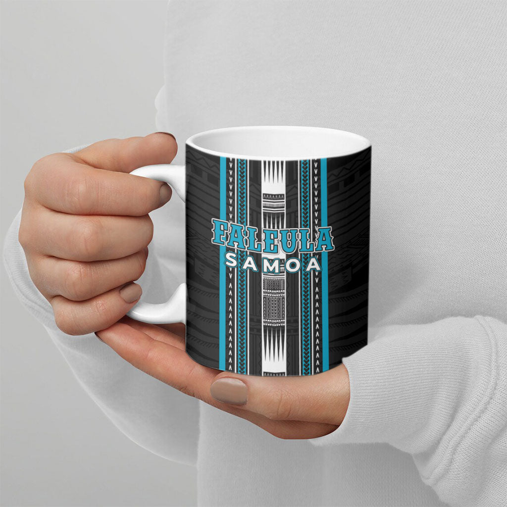 Personalised Faleula Samoa Ceramic Mug Samoan Tribal Pattern LT05 - Polynesian Pride