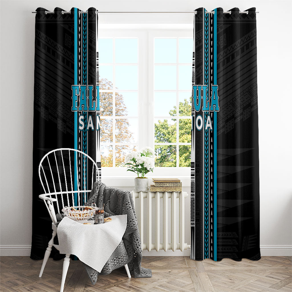 Faleula Samoa Window Curtain Samoan Tribal Pattern LT05 - Polynesian Pride