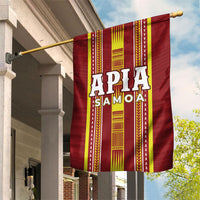 Apia Samoa Garden Flag Samoan Tribal Pattern LT05 House Flag Red - Polynesian Pride
