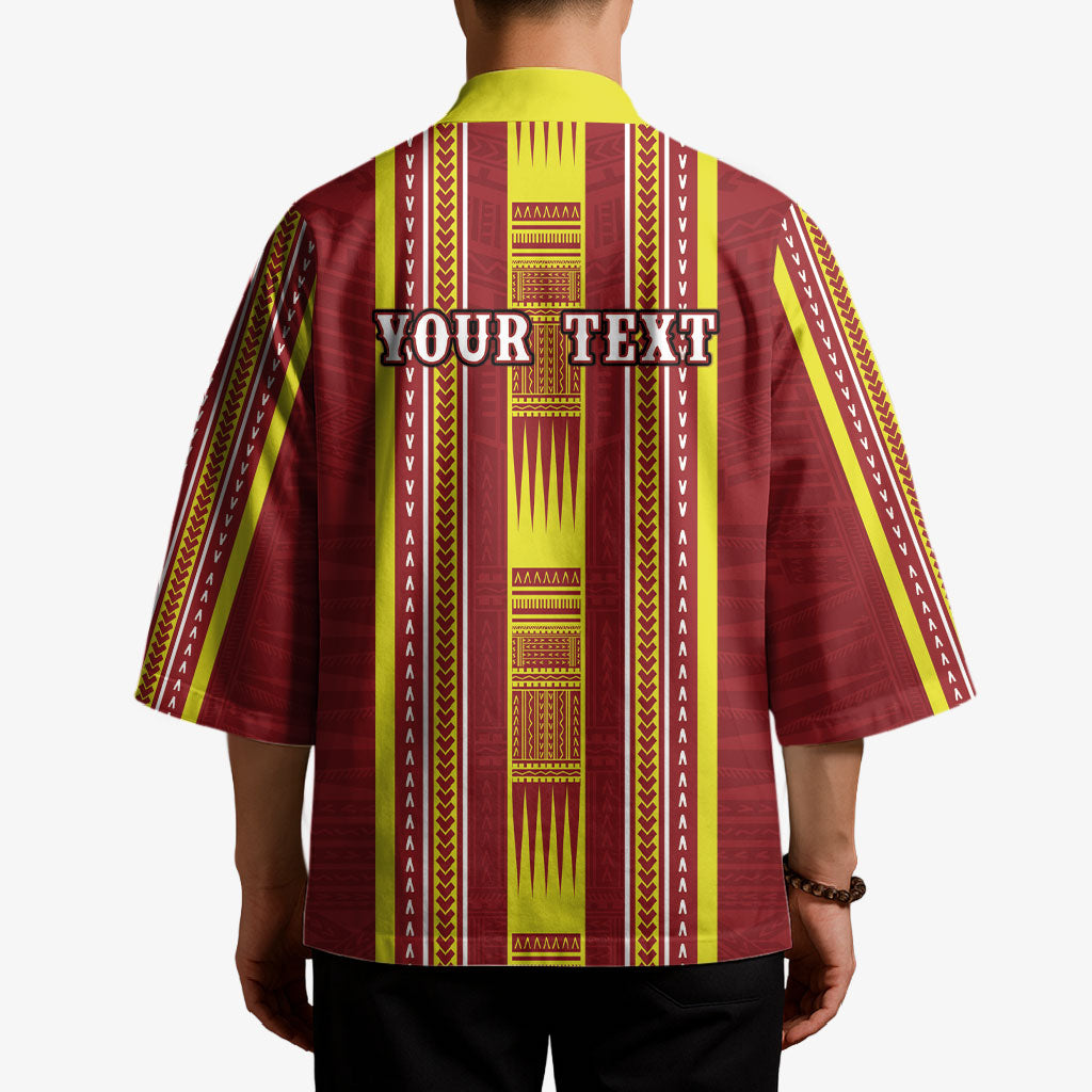 Personalised Apia Samoa Kimono Samoan Tribal Pattern LT05 - Polynesian Pride