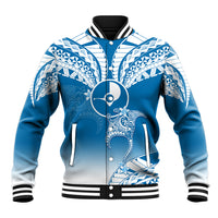 FSM Yap Constitution Day Baseball Jacket Polynesian Batoids LT05 Unisex Blue - Polynesian Pride