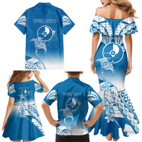 Personalised FSM Yap Constitution Day Family Matching Mermaid Dress and Hawaiian Shirt Polynesian Batoids LT05 - Polynesian Pride