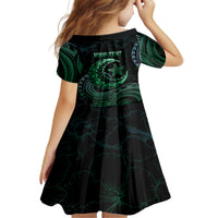 Personalised Polynesia Kid Short Sleeve Dress With Islam Crescent And Star LT05 - Polynesian Pride