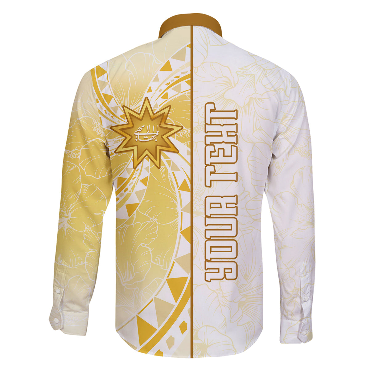 Personalised Polynesia Family Matching Long Sleeve Bodycon Dress and Hawaiian Shirt Bahai Faith Symbol LT05 - Polynesian Pride