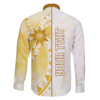 Personalised Polynesia Family Matching Off Shoulder Long Sleeve Dress and Hawaiian Shirt Bahai Faith Symbol LT05 - Polynesian Pride