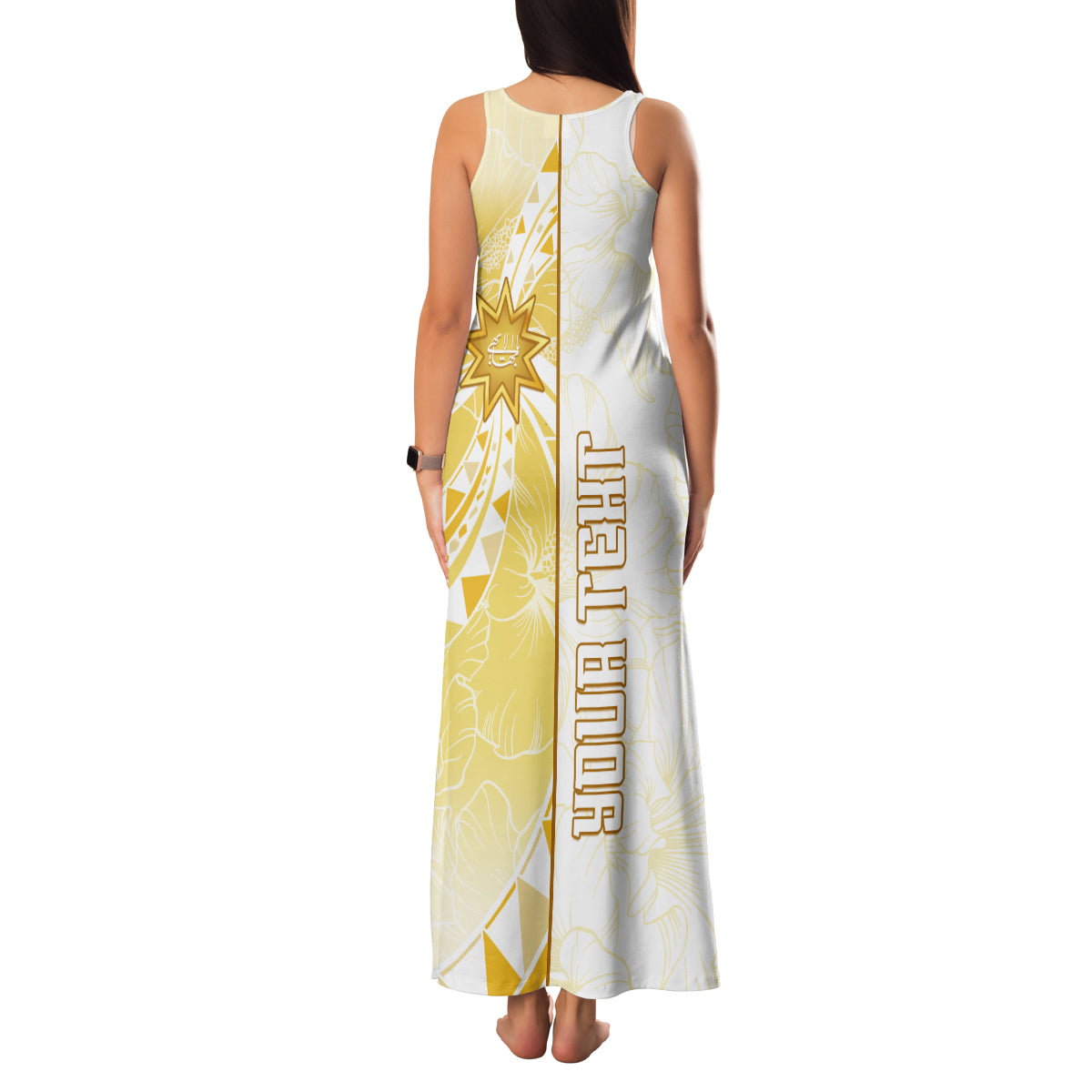 Personalised Polynesia Family Matching Tank Maxi Dress and Hawaiian Shirt Bahai Faith Symbol LT05 - Polynesian Pride