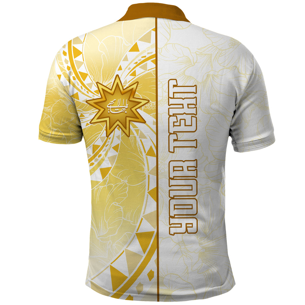 Personalised Polynesia Polo Shirt Bahai Faith Symbol LT05 - Polynesian Pride