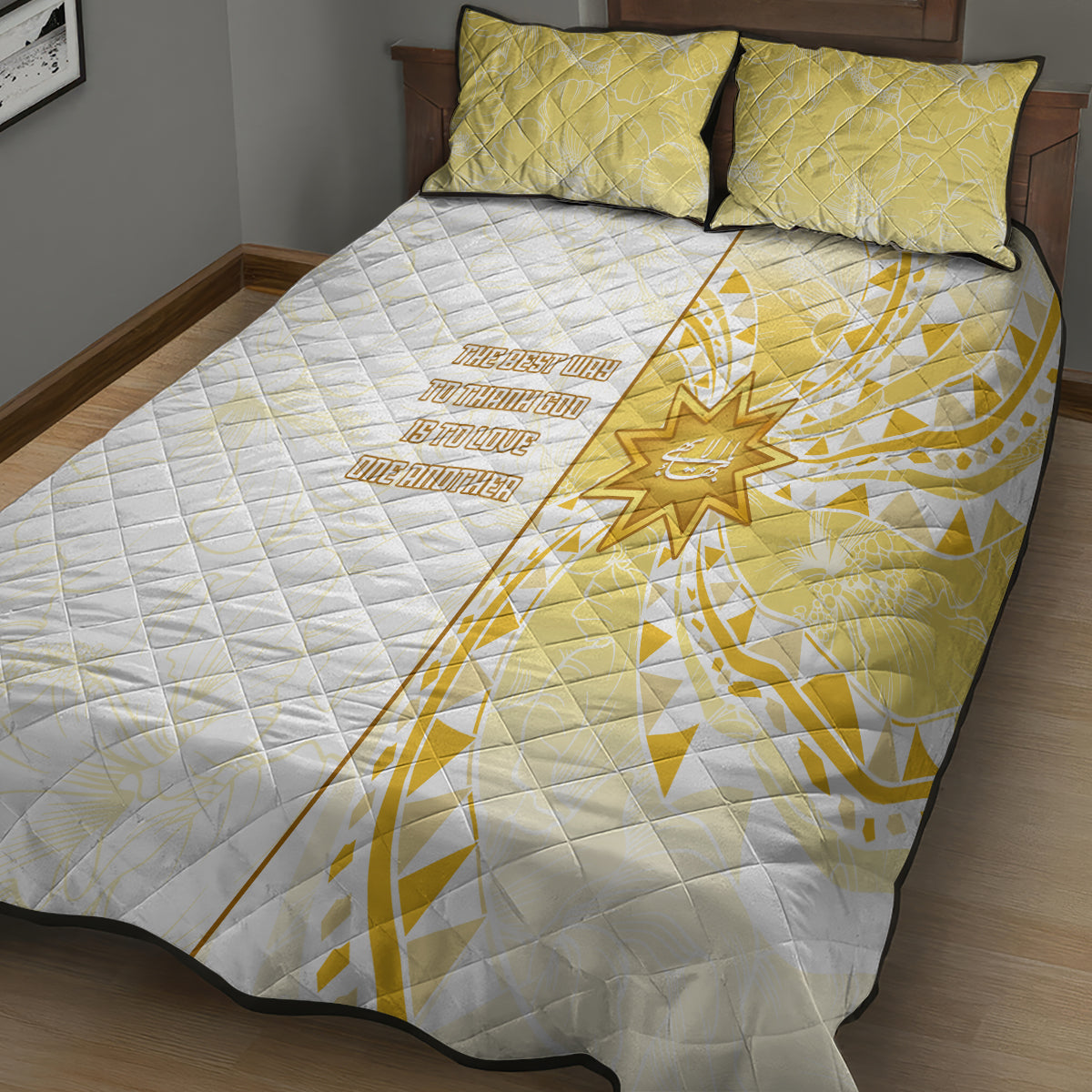 Polynesia Quilt Bed Set Bahai Faith Symbol LT05 - Polynesian Pride