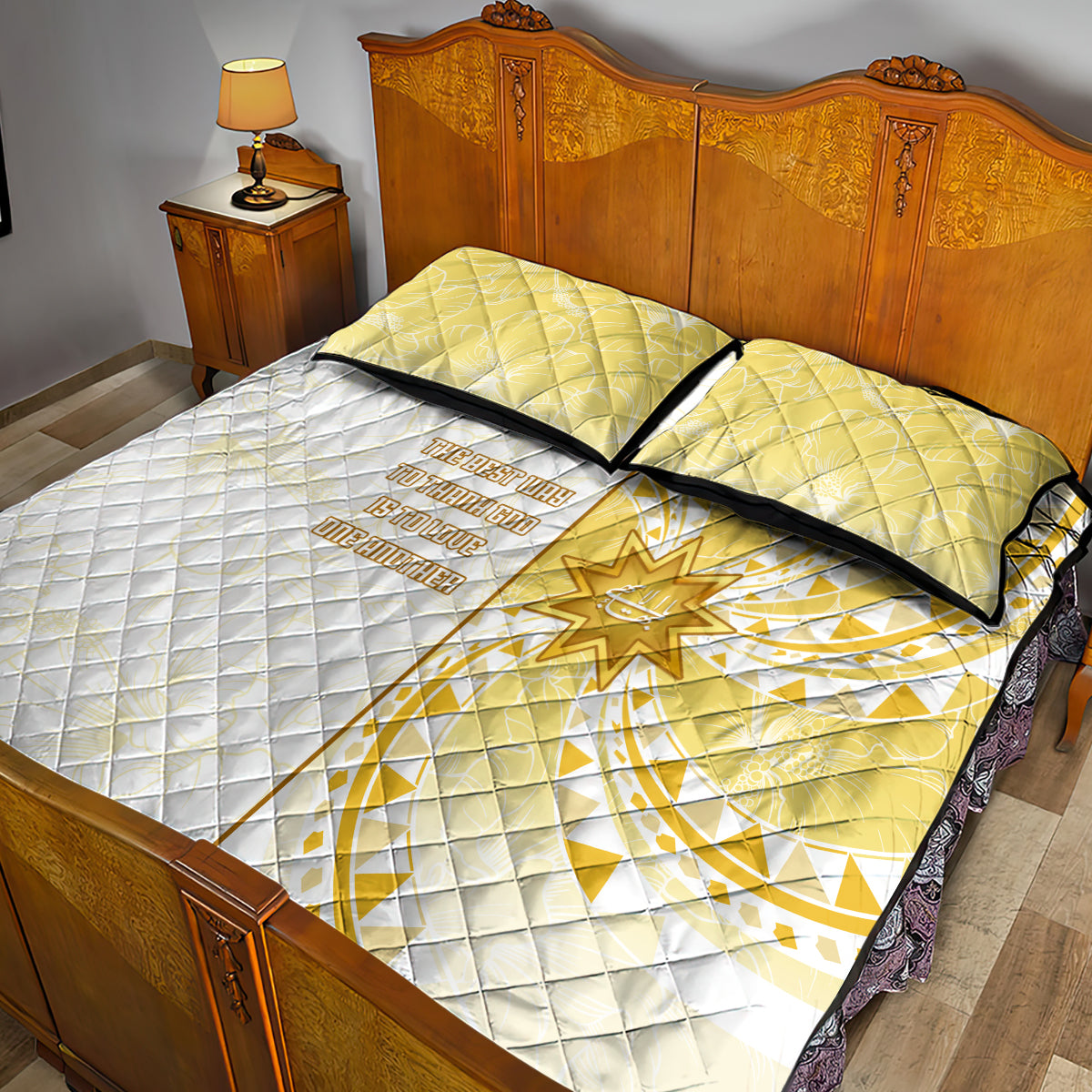 Polynesia Quilt Bed Set Bahai Faith Symbol LT05 - Polynesian Pride