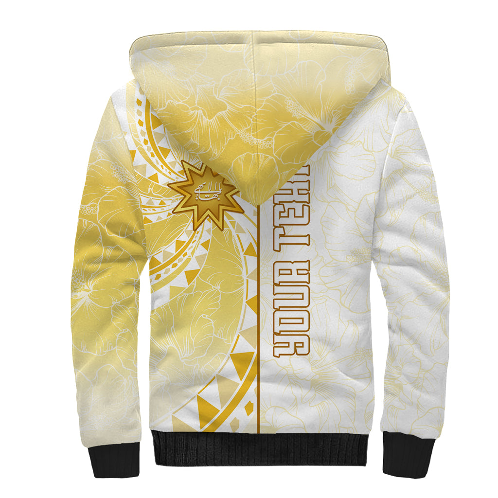 Personalised Polynesia Sherpa Hoodie Bahai Faith Symbol LT05 - Polynesian Pride