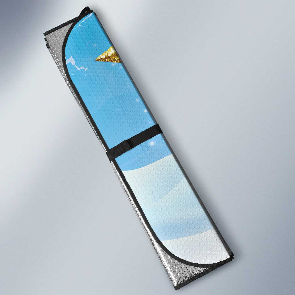 Fiji Christmas Auto Sun Shade Snow Globe With Fijian Santa LT05