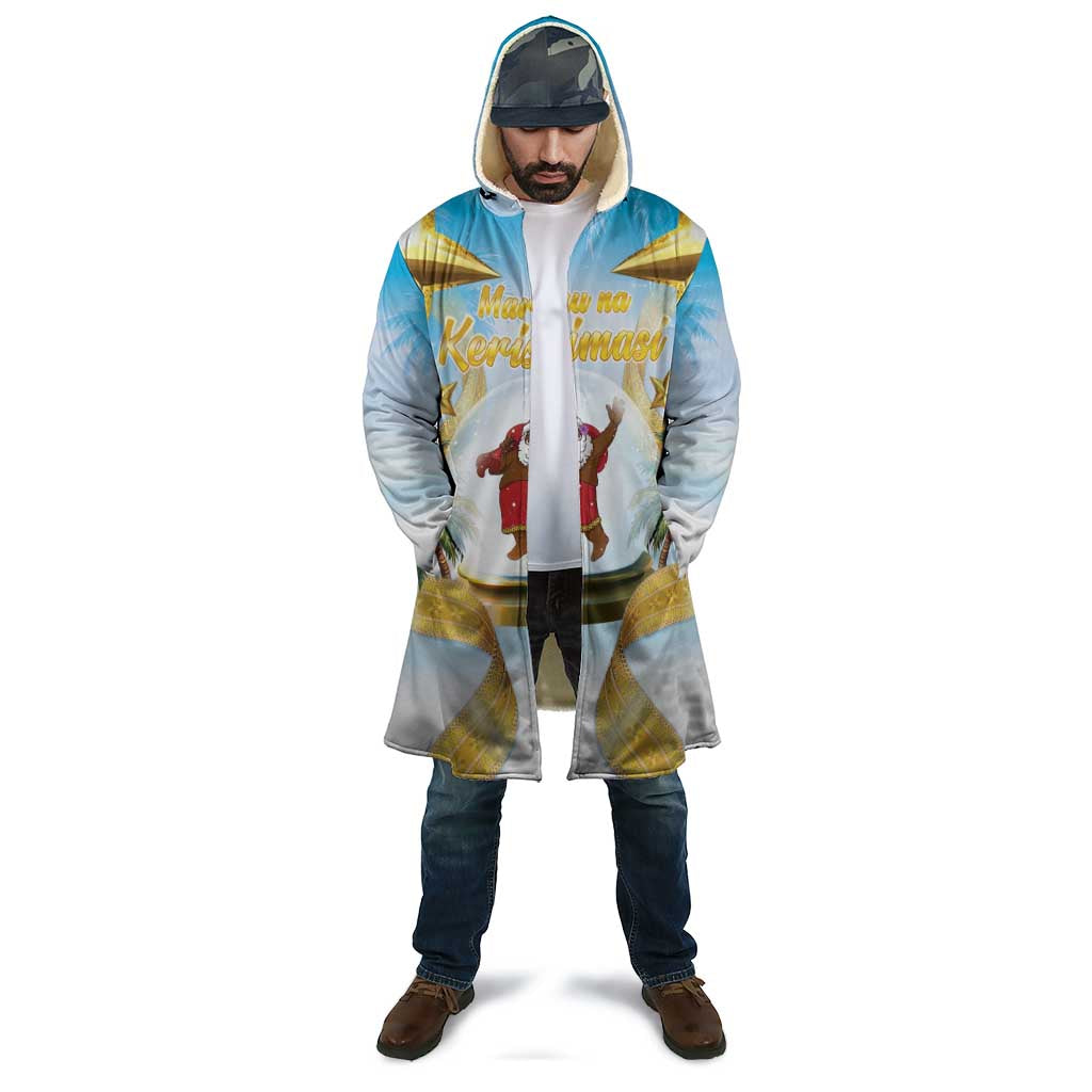 Fiji Christmas Cloak Snow Globe With Fijian Santa LT05