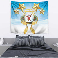 Fiji Christmas Tapestry Snow Globe With Fijian Santa LT05