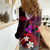 Personalised Hawaii Humuhumu Reef Triggerfish Women Casual Shirt Maroon With Plumeria LT05 - Polynesian Pride