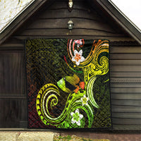 Hawaii Humuhumu Reef Triggerfish Quilt Reggae With Plumeria LT05 - Polynesian Pride