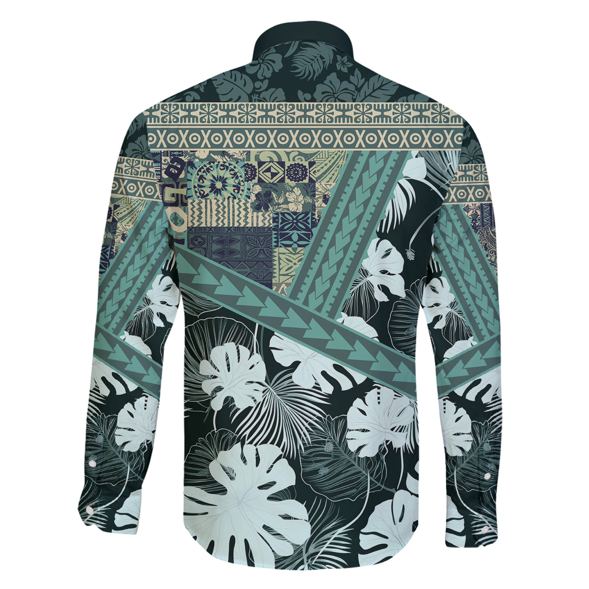 Hawaii Plant Kalo Family Matching Puletasi and Hawaiian Shirt Hawaiian Tapa Pattern LT05 - Polynesian Pride