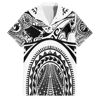 Polynesia Maui Tattoo Inspired Hawaiian Shirt White Version