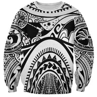 Polynesia Maui Tattoo Inspired Sweatshirt White Version