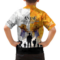 Australia And New Zealand ANZAC Day Family Matching Off Shoulder Short Dress and Hawaiian Shirt Lest We Forget LT05 - Polynesian Pride