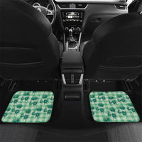 Green Palaka Hawaii Car Mats Hawaiian Lehua Blossoms