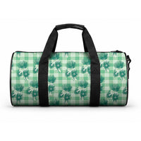 Green Palaka Hawaii Duffle Bag Hawaiian Lehua Blossoms LT05 One size Green - Polynesian Pride