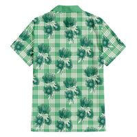 Green Palaka Hawaii Hawaiian Shirt Hawaiian Lehua Blossoms LT05 - Polynesian Pride