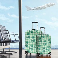 Green Palaka Hawaii Luggage Cover Hawaiian Lehua Blossoms LT05 - Polynesian Pride