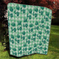 Green Palaka Hawaii Quilt Hawaiian Lehua Blossoms