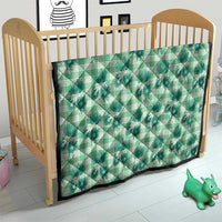 Green Palaka Hawaii Quilt Hawaiian Lehua Blossoms