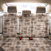 Brown Palaka Hawaii Back Car Seat Cover Hawaiian Lehua Blossoms