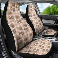 Brown Palaka Hawaii Car Seat Cover Hawaiian Lehua Blossoms LT05 - Polynesian Pride